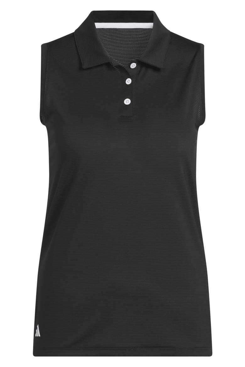 Performance Sleeveless Polo, Alternate, color, BLACK