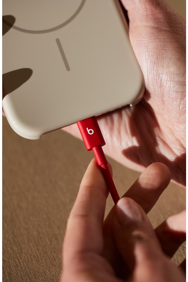 USB-C to USB-C Woven Cable, Alternate, color, RAPID RED