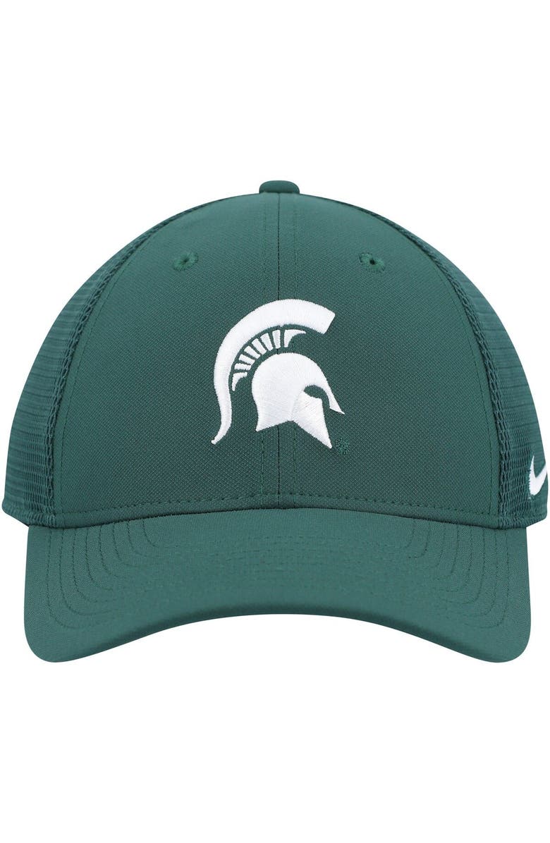 Nike Men's Nike Green Michigan State Spartans Legacy91 Meshback Swoosh Performance Flex Hat, Alternate, color, Green