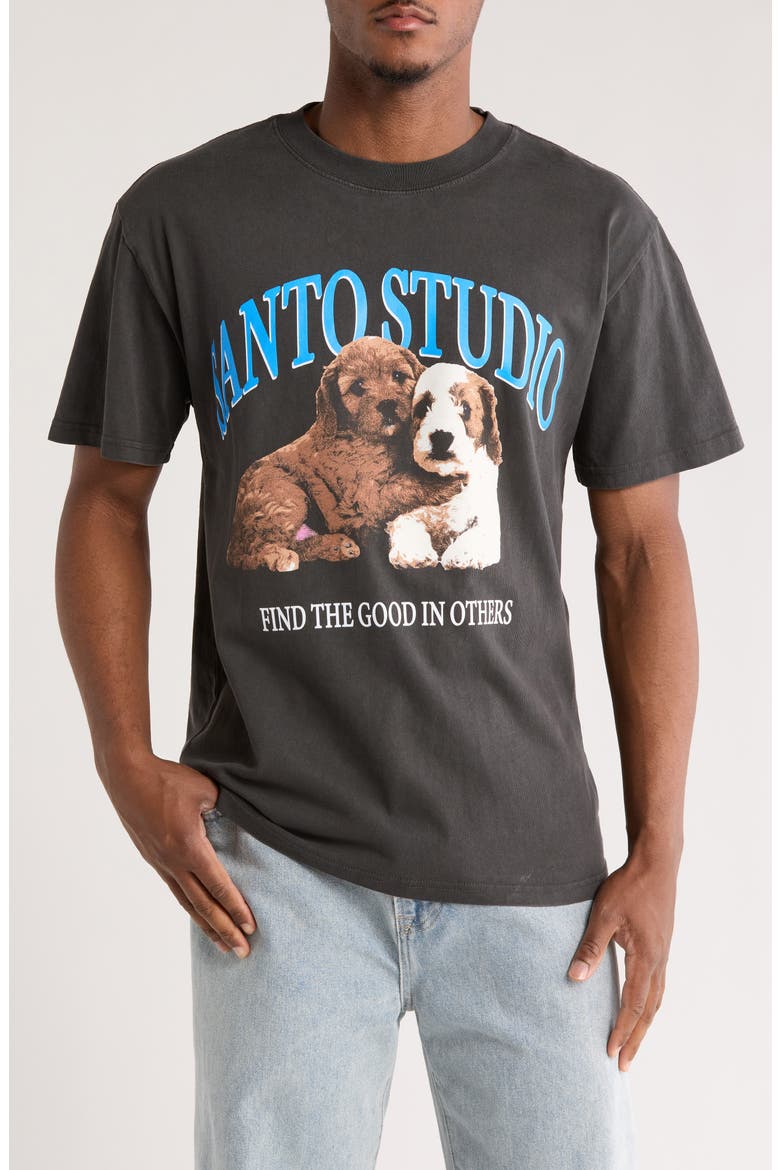 Find The Good Graphic T-Shirt, Main, color, BLACK