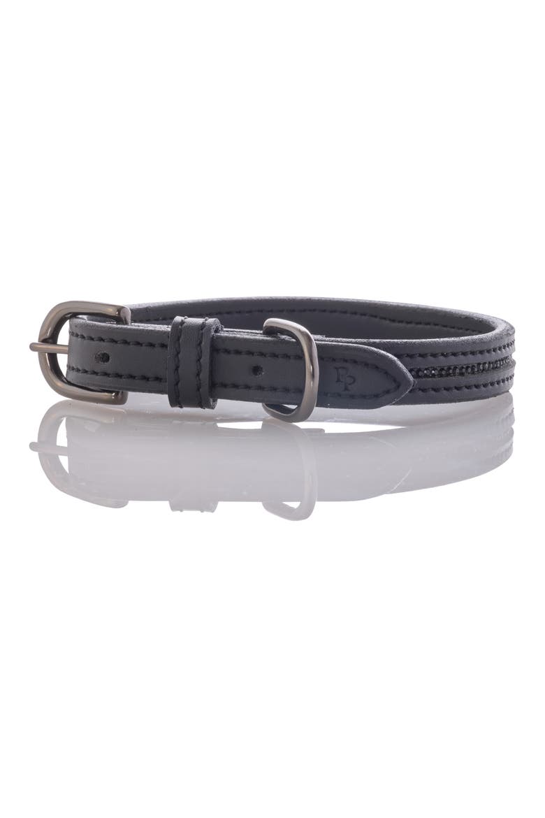 Roxy Crystal Bling Pet Collar, Main, color, BLACK