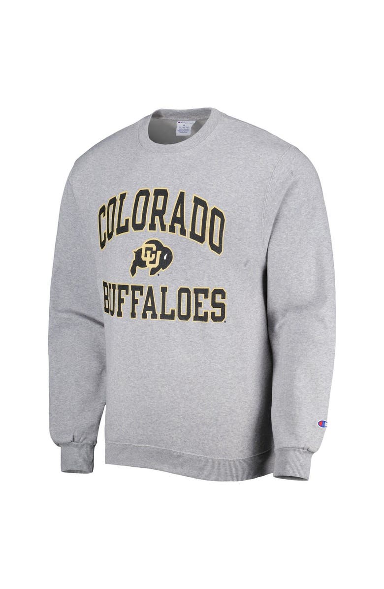 Champion Men's Champion Heather Gray Colorado Buffaloes High Motor Pullover Sweatshirt, Alternate, color, 