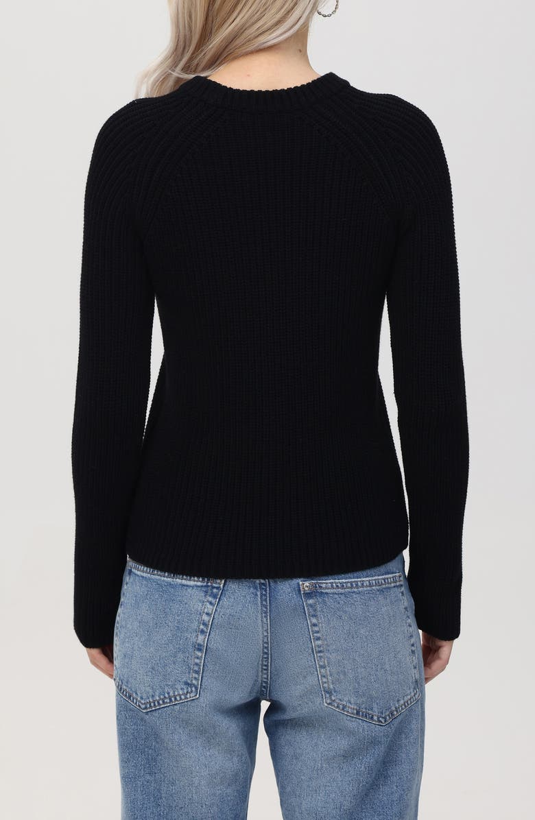 525 america Jane Cotton Sweater, Alternate, color, Black