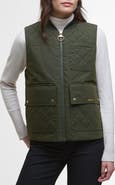 Barbour Theodora Quilt Trim Cotton & Nylon Vest