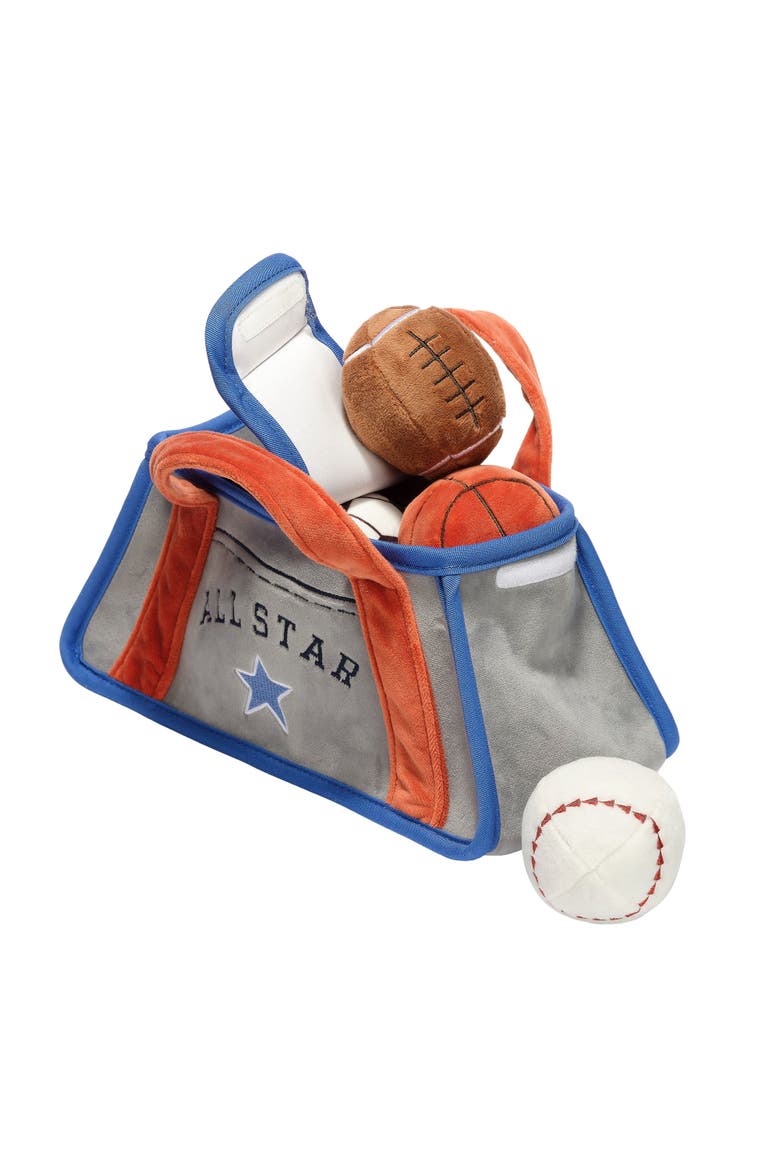 Baby Sports Interactive Plush Toy Set - Football/Basketball/Baseball, Main, color, Blue