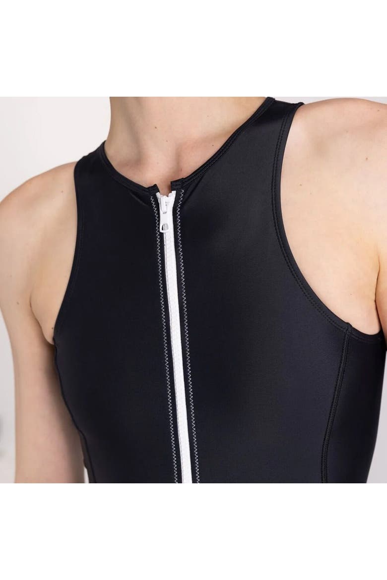 Yemaya Full Coverage One-Piece Swimsuit - Women's, Alternate, color, Black/White