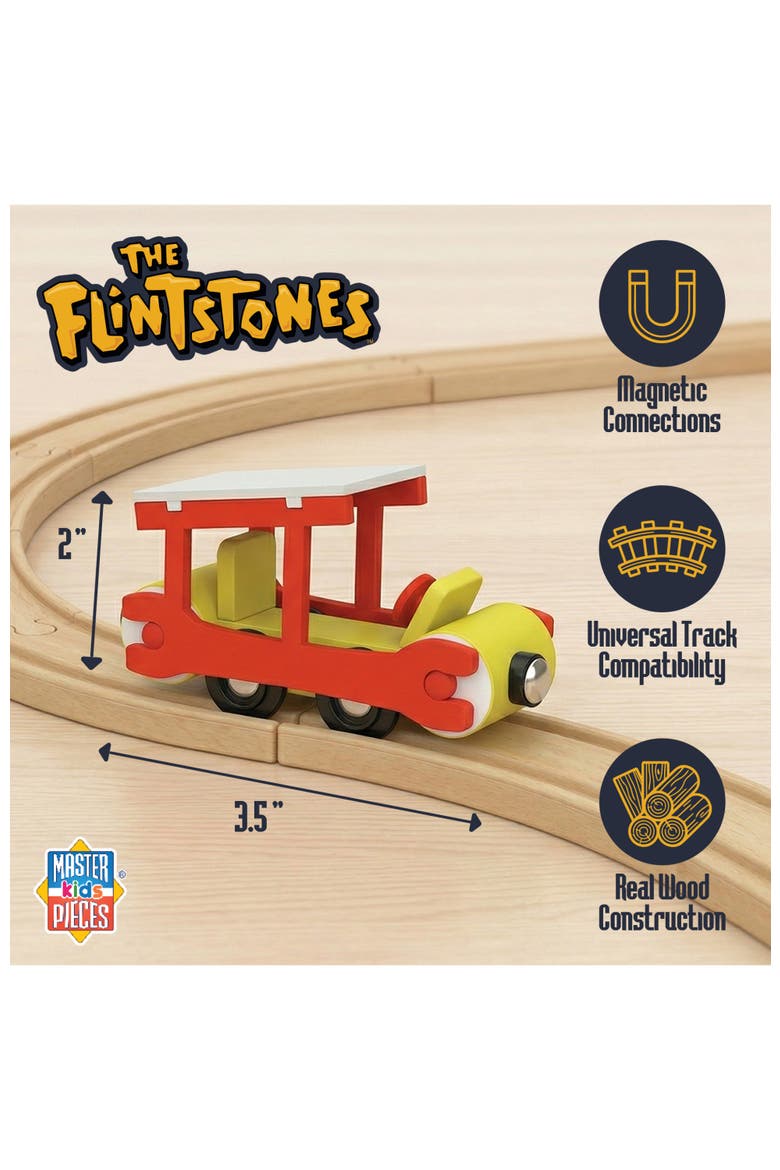 The Flintstones Cave Mobile Wood Train, Alternate, color, Multicolor