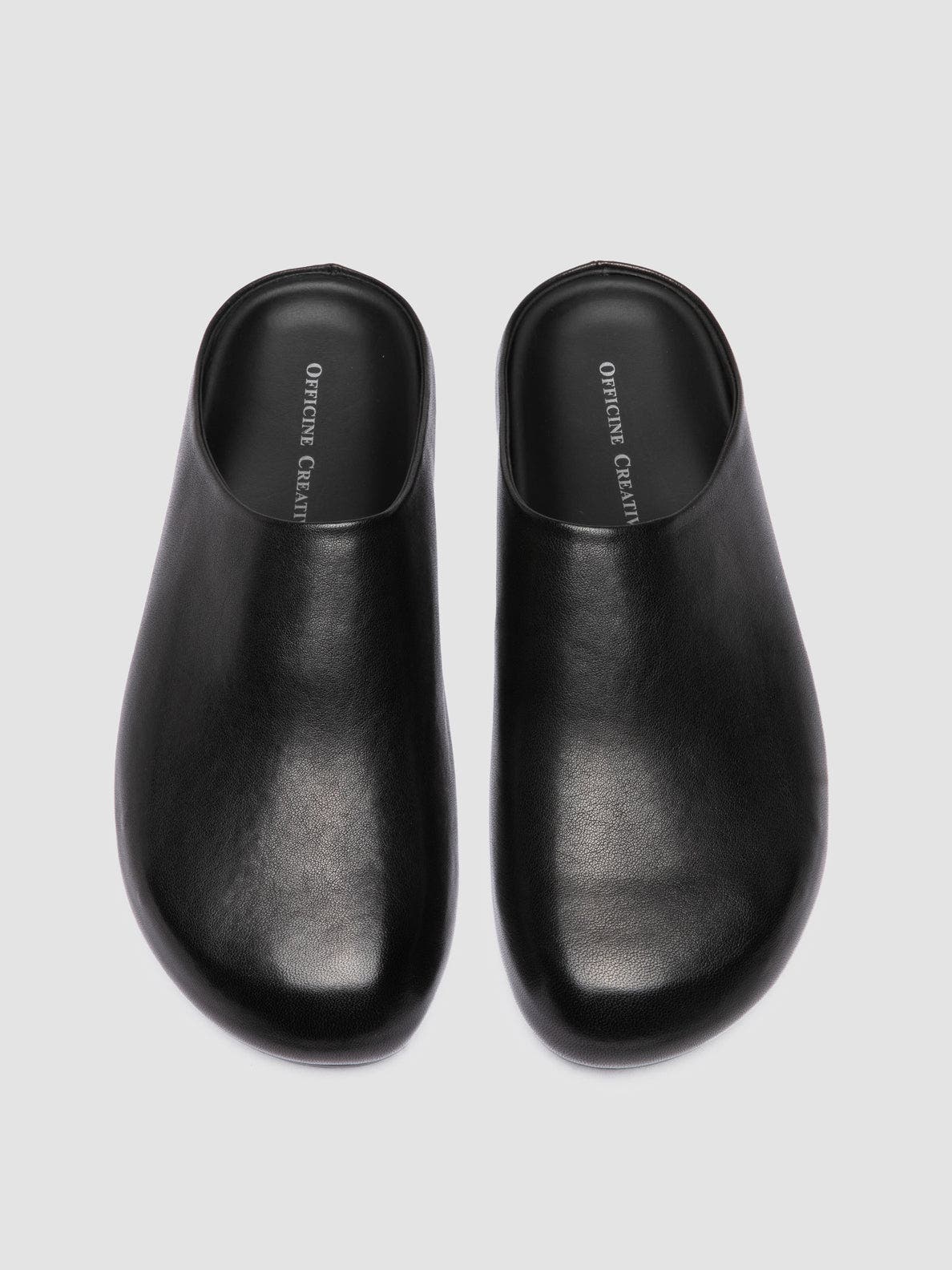 BABOUCHE 001 Leather Slides, Alternate, color, Black