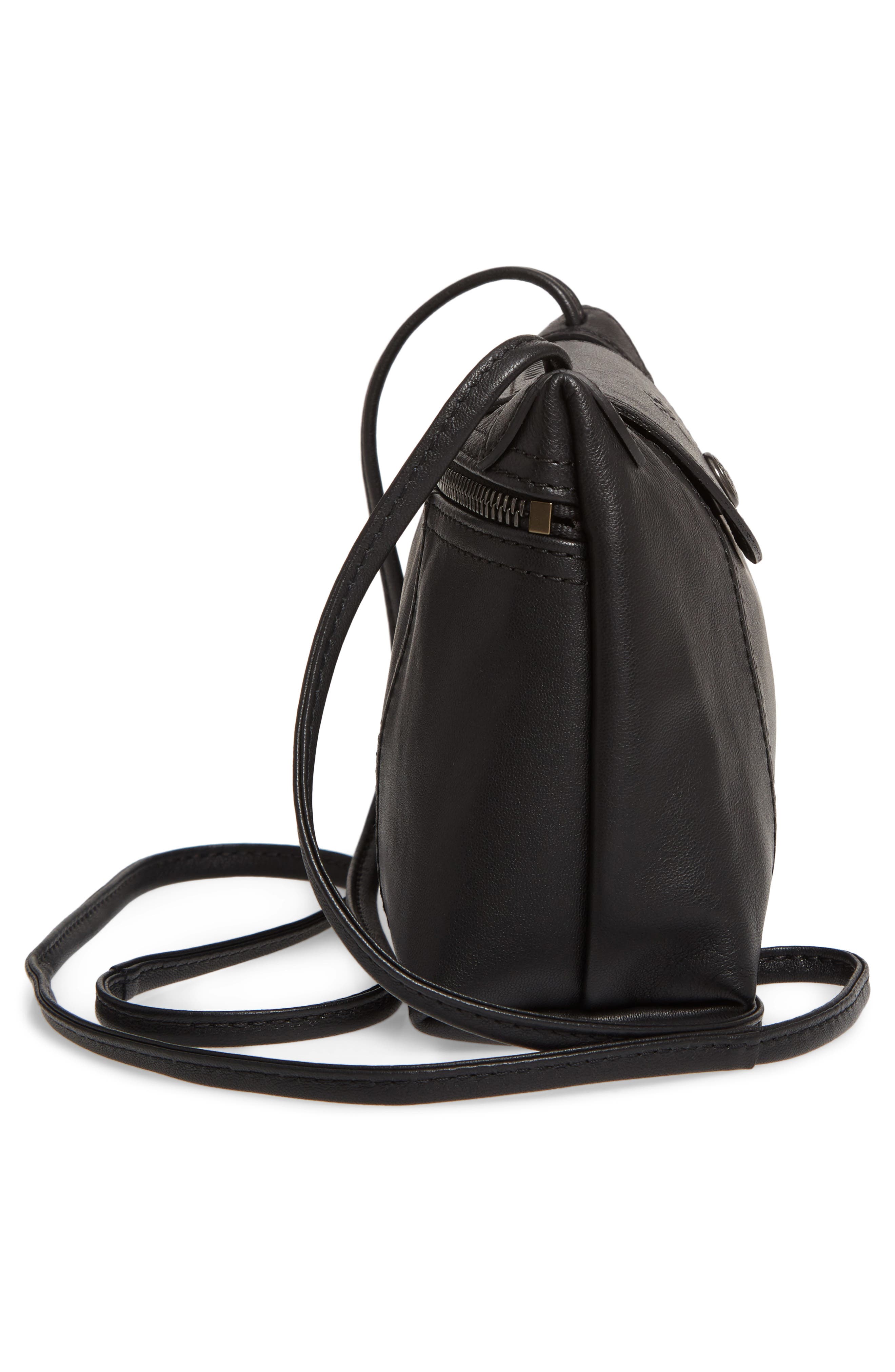 Longchamp Le Pliage - Cuir Leather Crossbody Bag, Alternate, color, 