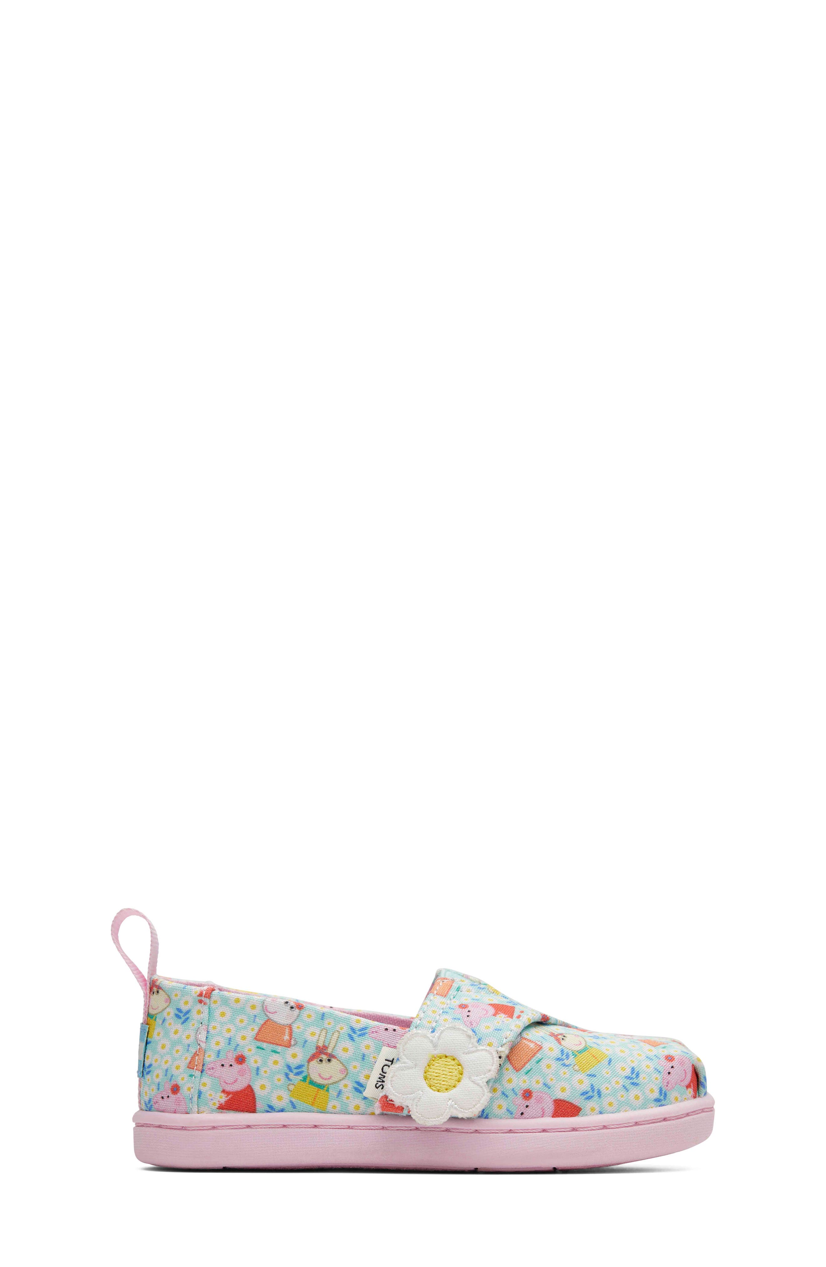 TOMS Rainbow Stars Alpargata, Alternate, color, Green