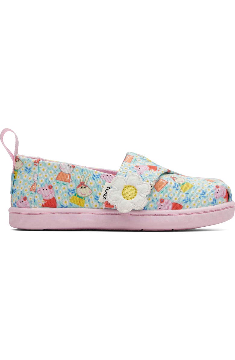 TOMS Rainbow Stars Alpargata, Alternate, color, Green