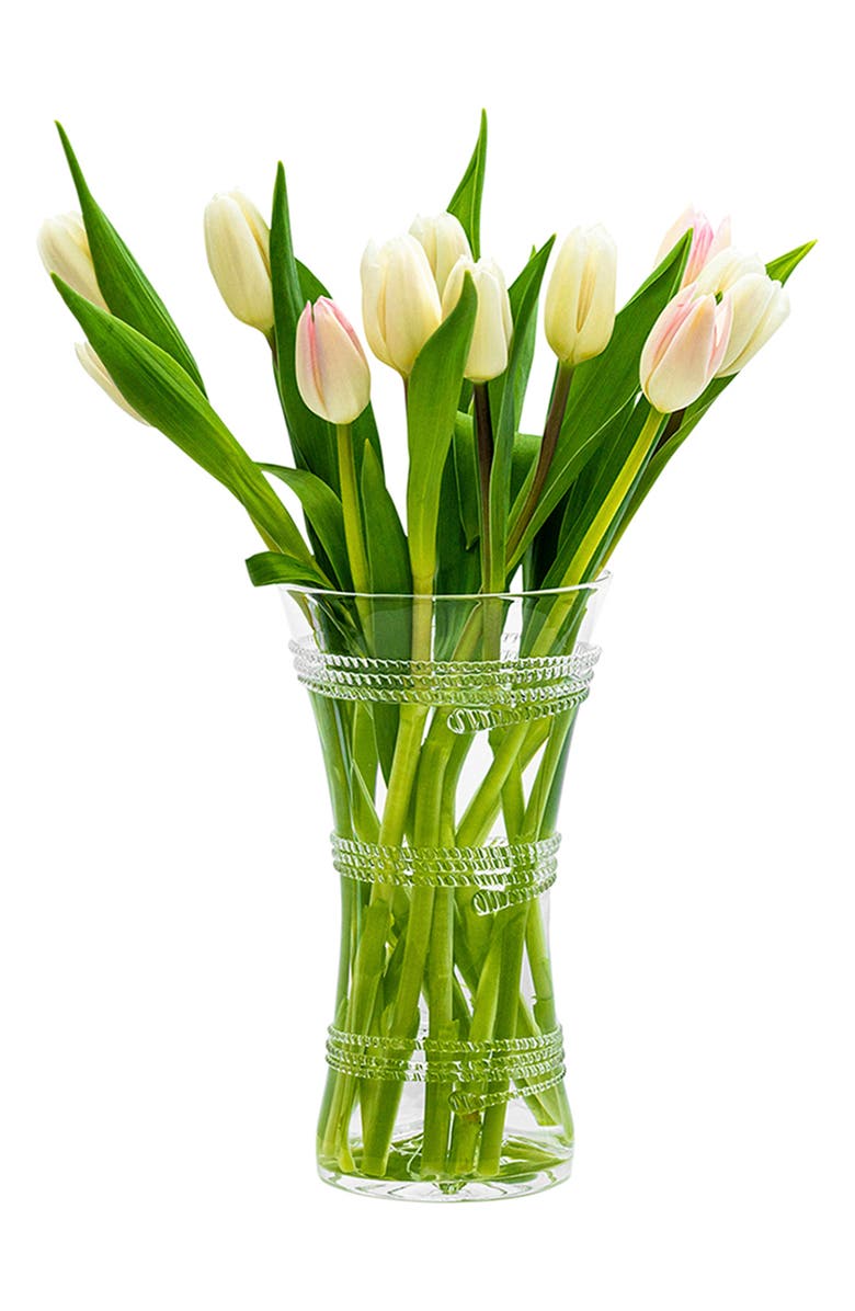 Juliska Ella 9-Inch Corset Vase, Alternate, color, Clear