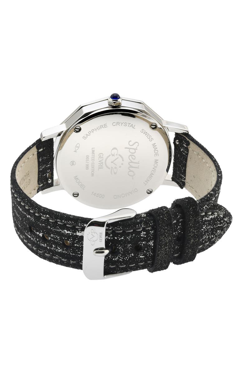 GV2 Women's Spello Diamond Dial Watch, 38mm, Alternate, color, 