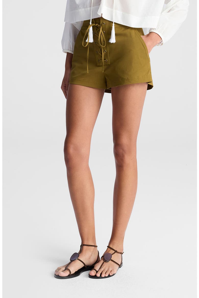 Leon Lace-Up Shorts, Main, color, HAZEL