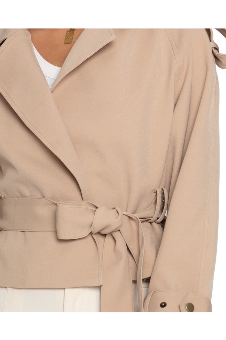 Fast Car Cropped Trench, Alternate, color, Light Beige