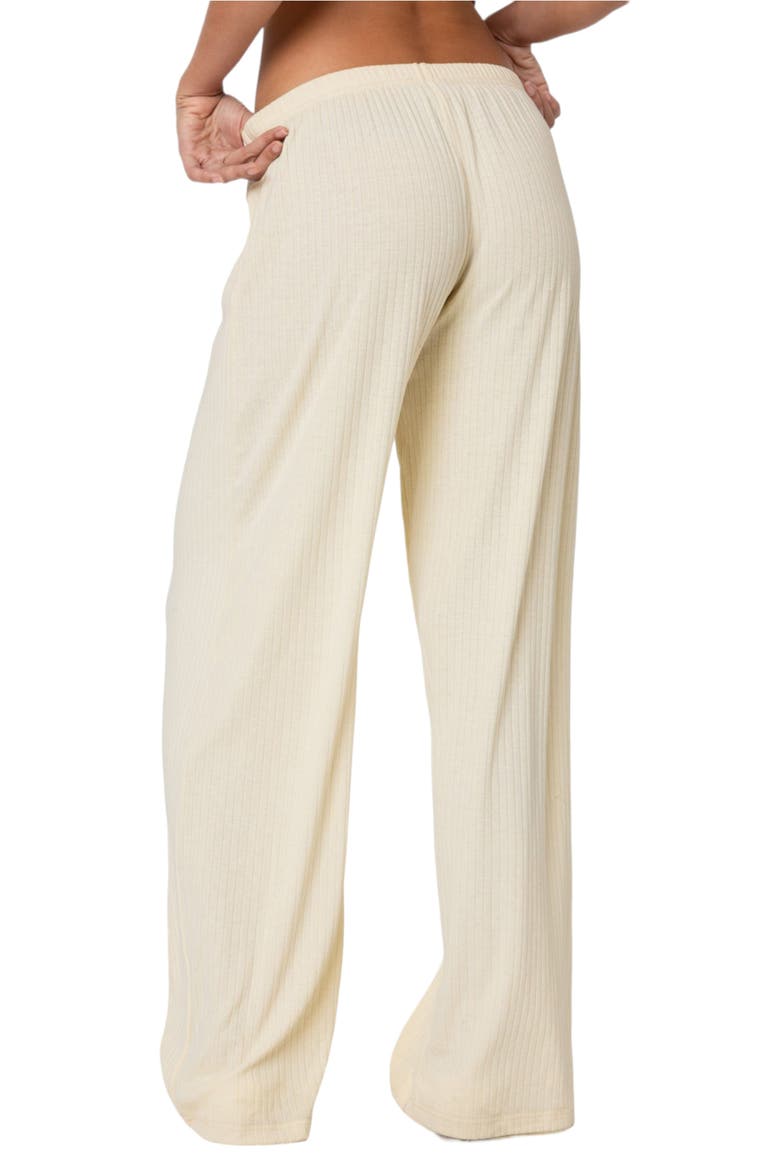 Lilou Rib Pants, Alternate, color, YELLOW
