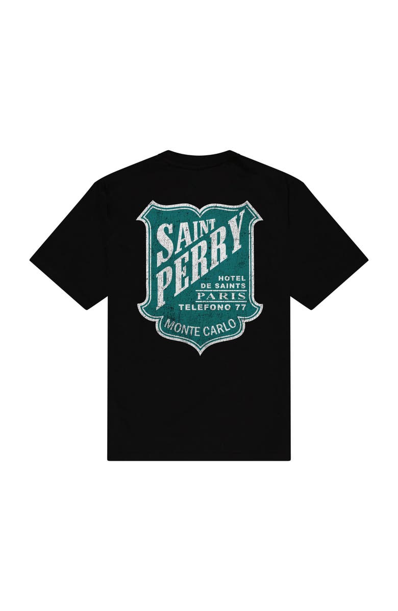 SAINT PERRY Hotel De Saints Tees, Main, color, Black