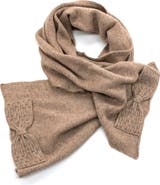 Portolano scarf with beaded bows