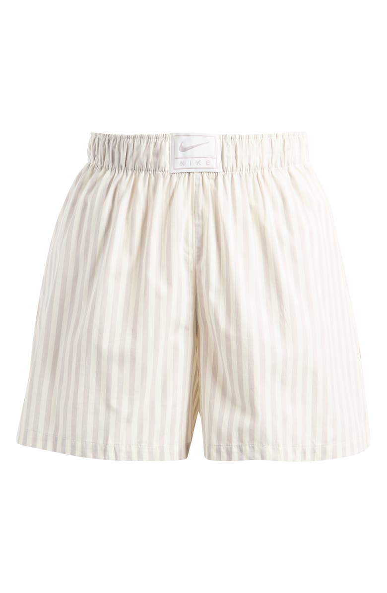Nike Sportswear Stripe Poplin Shorts, Alternate, color, College Grey/ Sail