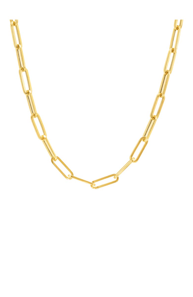 Hollywood Sensation Paperclip Link Necklace Effortless Glamour for Any Occasion, Main, color, Gold