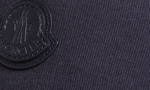 Shop Moncler Logo Patch Baseball Cap In Night Sky