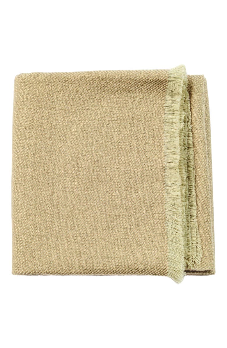 Studio Variously Haze Merino Handloom Throw, Main, color, Haze Green