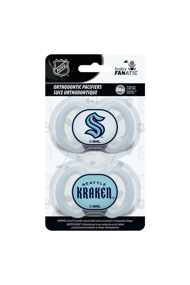 Seattle Kraken Pacifier 2-Pack, Alternate, color, Multicolor