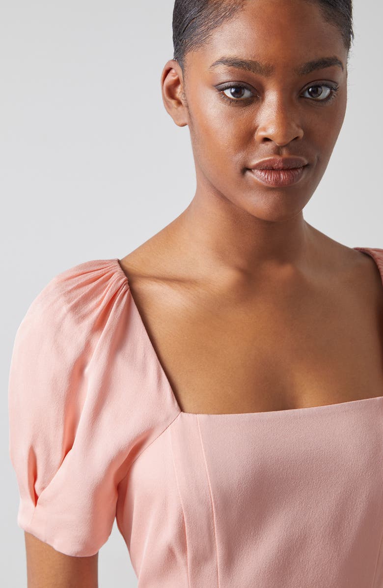 LK Bennett Paige Sheath Dress, Alternate, color, Pale Pink