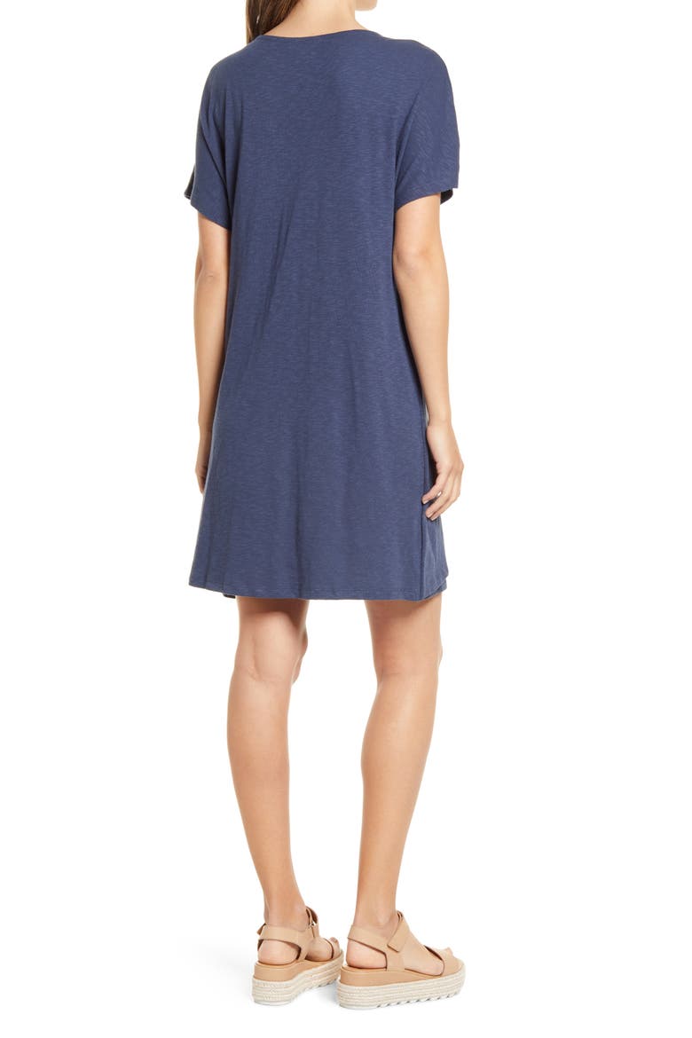 Easy Side Tie Dress, Alternate, color, NAVY INDIGO