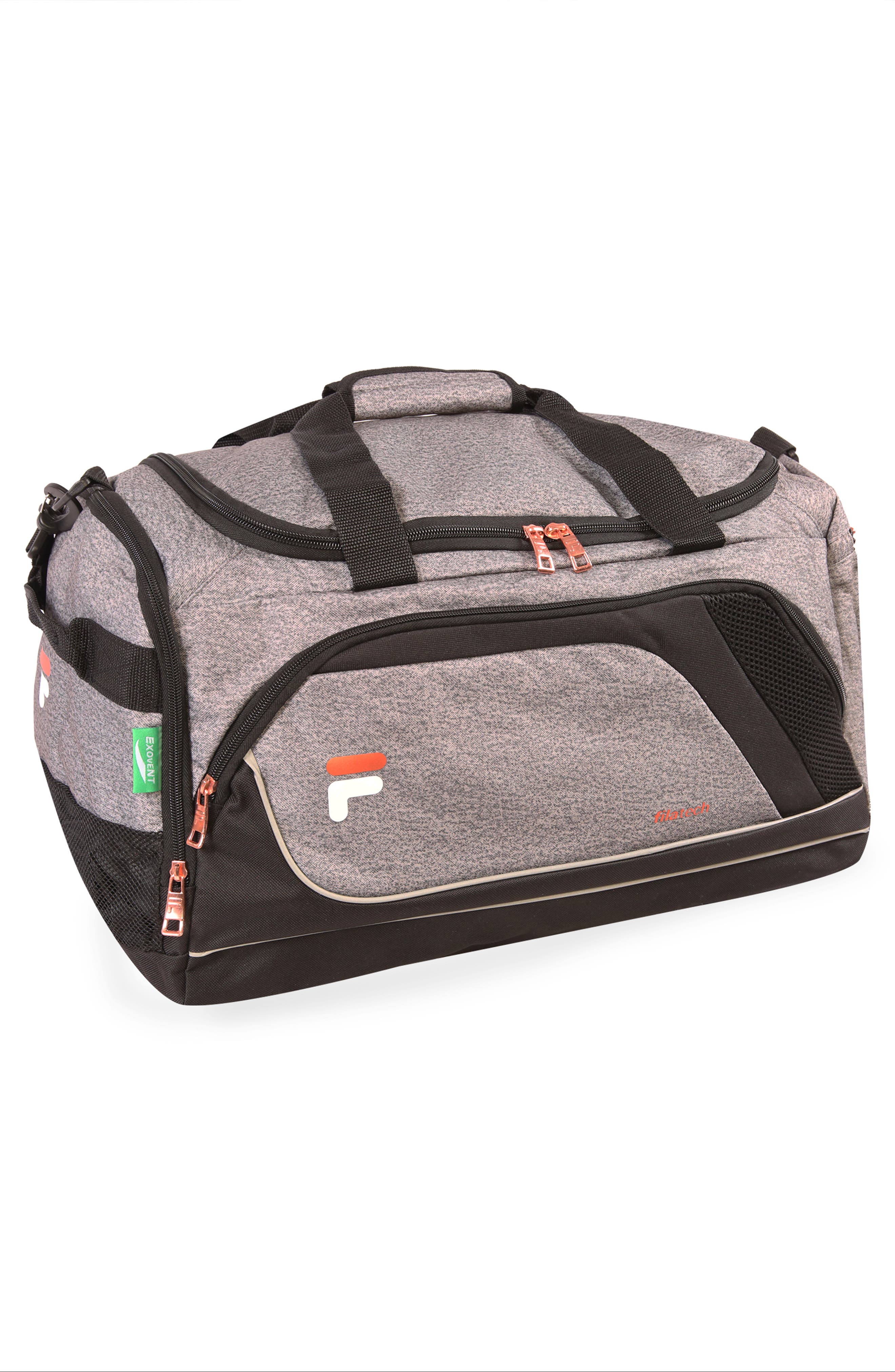 FILA Advantage 19-Inch Duffle Bag, Alternate, color, Heather / Rose Gold