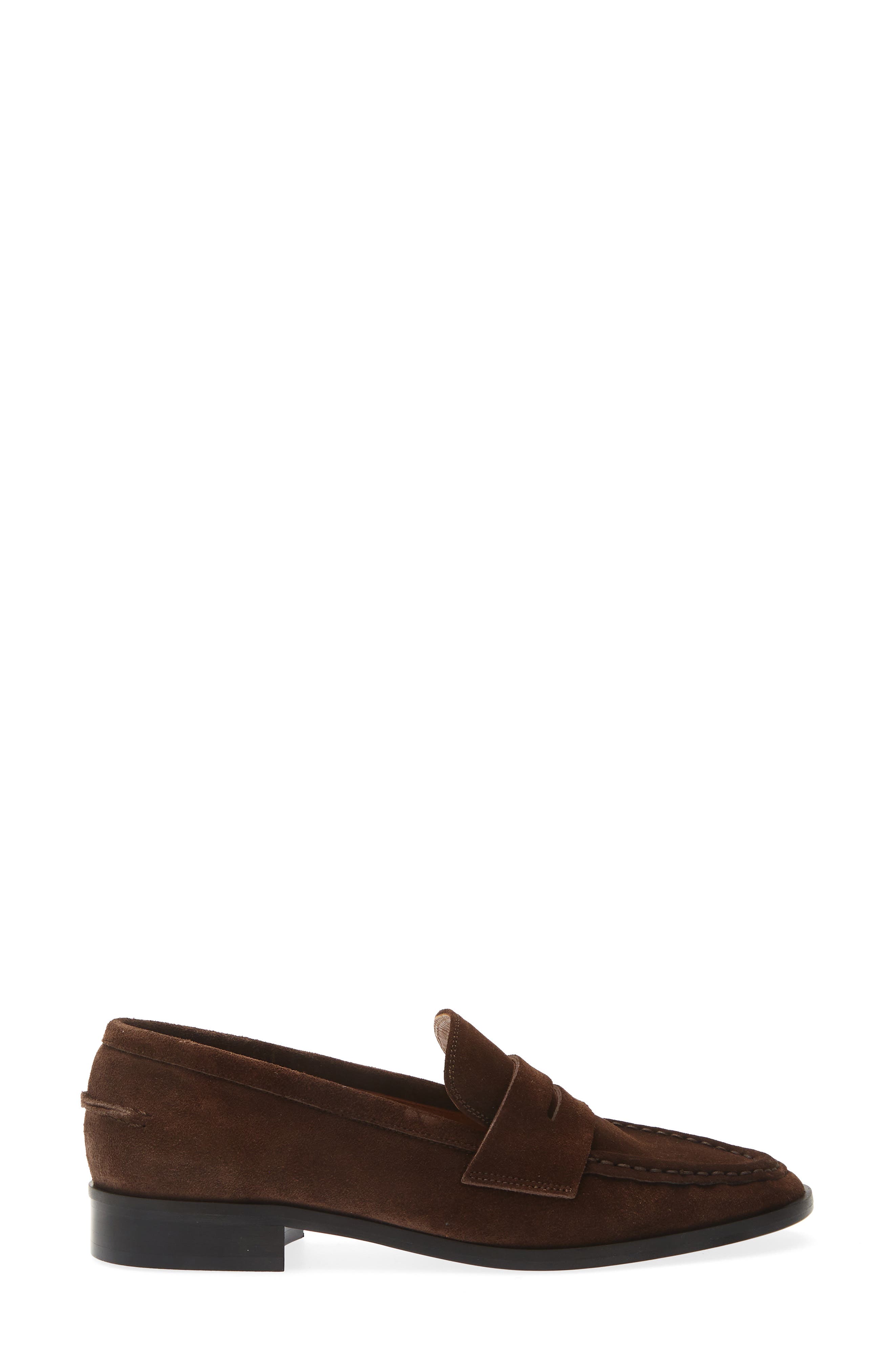 Airola Penny Loafer, Alternate, color, WALNUT SUEDE