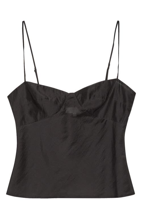 Reformation Alouette Semi Sheer Camisole in Black at Nordstrom, Size 4