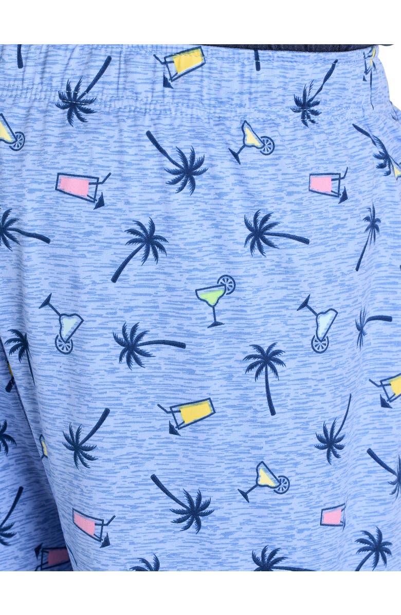 Harbor Bay by DXL Big & Tall Tropical Drinks Printed Lounge Shorts, Alternate, color, 