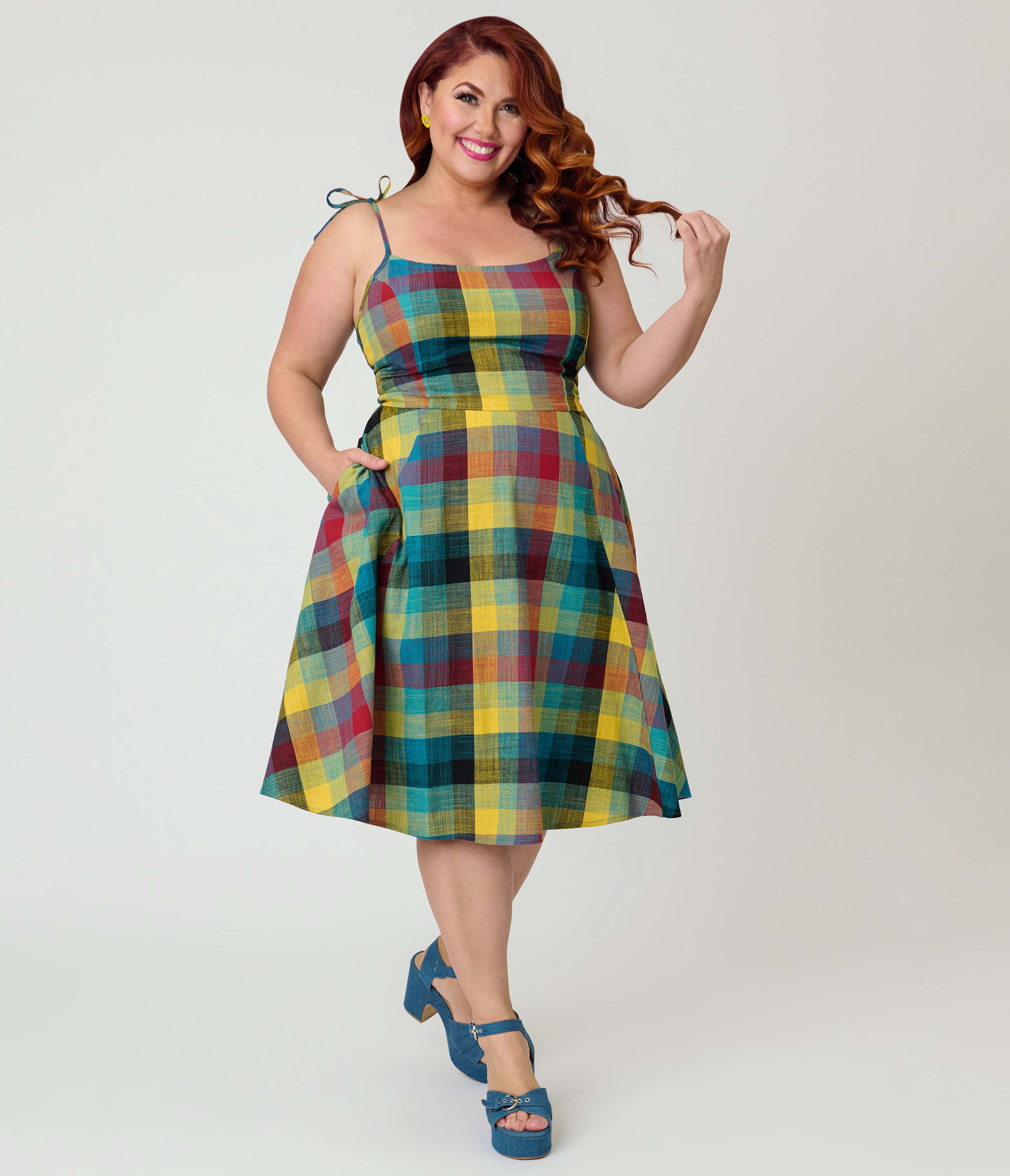 selected Green Multi Plaid