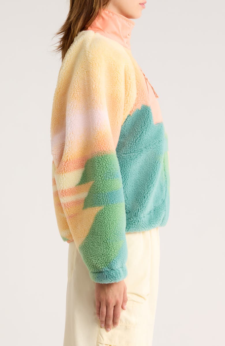 Free People FP Movement Rocky Ridge Fleece Pullover, Alternate, color, Faded Horizon Combo