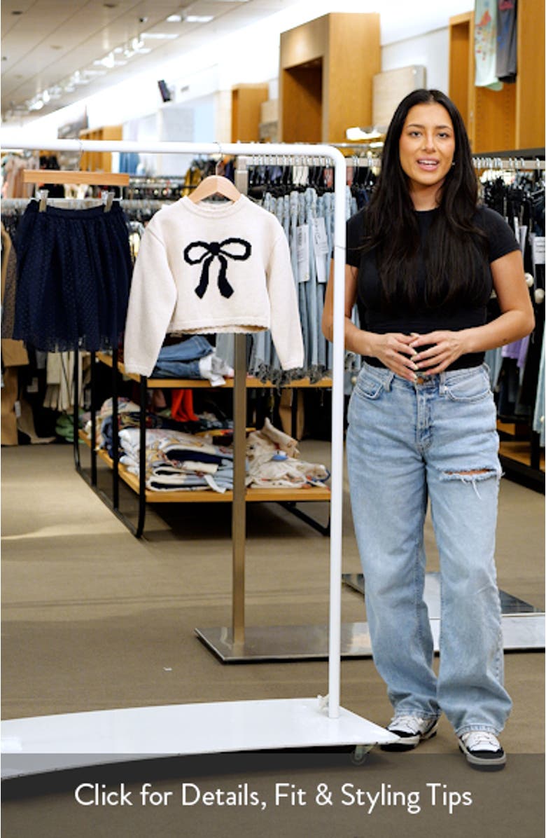 Kids' Bow Sweatshirt & Tulle Skirt Set, sales video thumbnail