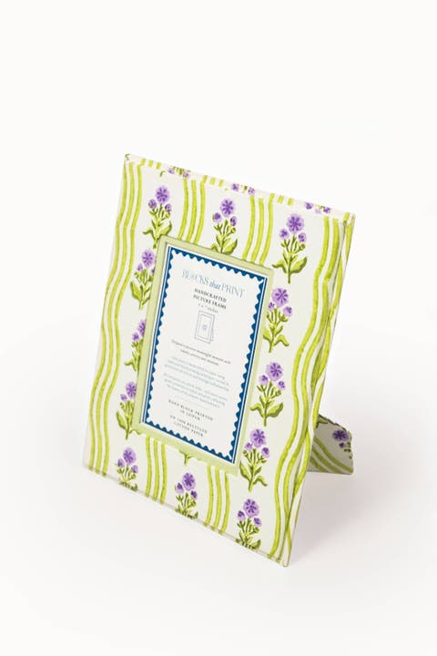 Block Print Photo Frame Leher