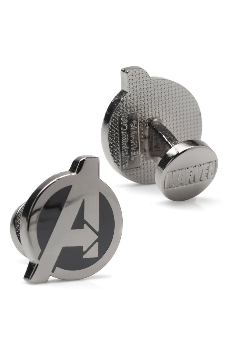 Cufflinks, Inc. Avengers Cuff Links, Alternate, color, Gunmetal