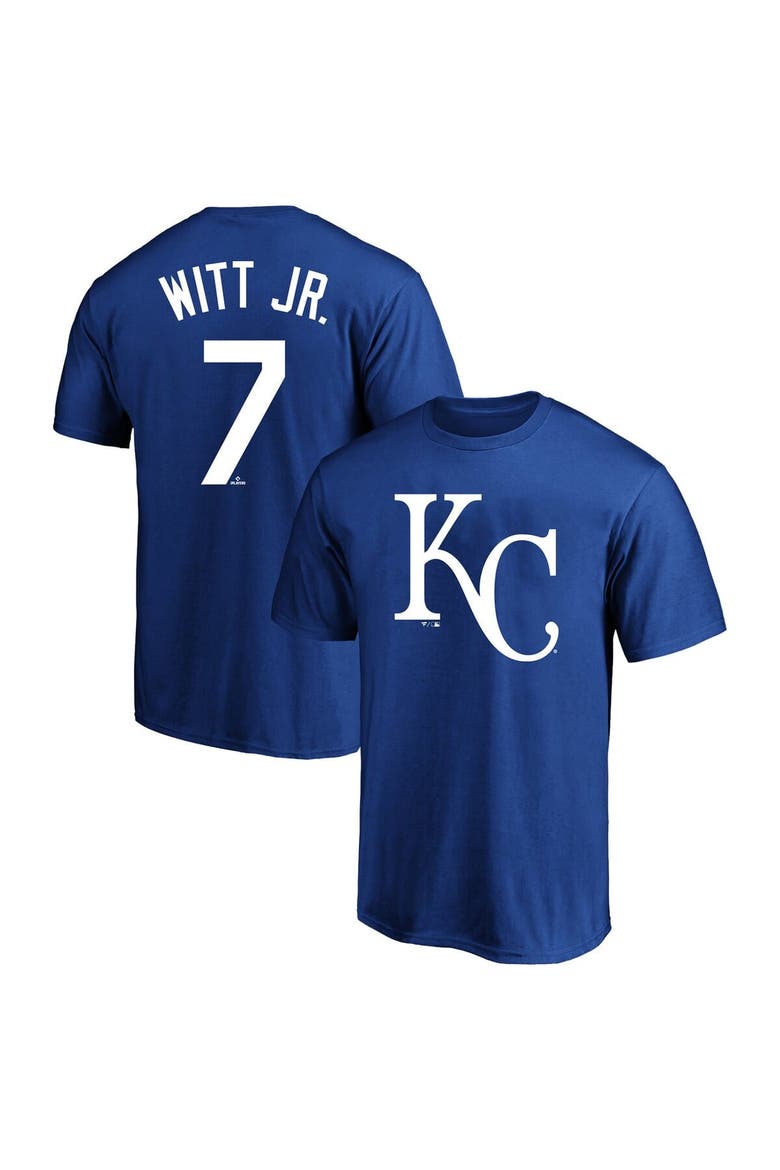 Men's Fanatics Bobby Witt Jr. Royal Kansas City Royals Big & Tall Player Name & Number T-Shirt, Main, color, Royal