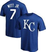 PROFILE Men's Fanatics Bobby Witt Jr. Royal Kansas City Royals Big & Tall Player Name & Number T-Shirt
