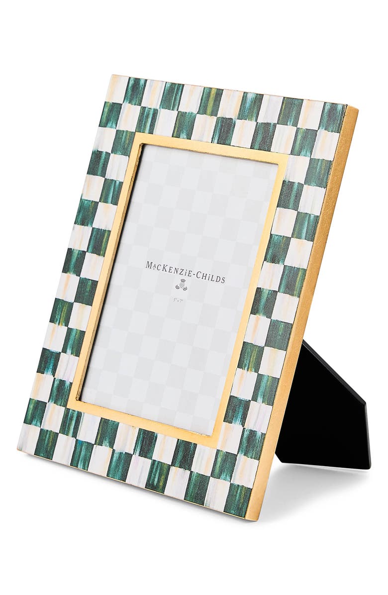 MACKENZIE CHILDS Courtly Check Lacquer 5 x 7-Inch Picture Frame, Alternate, color, Courtly