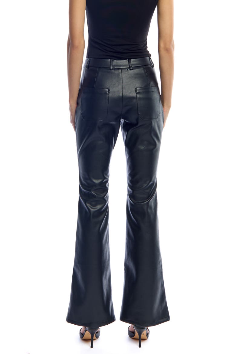 Banks Faux Leather Flare Pan, Alternate, color, Black
