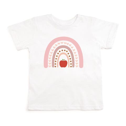 Apple Rainbow Short Sleeve T-Shirt (Baby, Toddler, Little Kid & Big Kid)