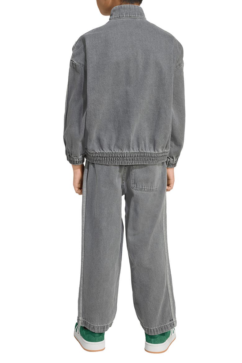 Kids' Denim Half Zip Sweatshirt & Sweatpants Set, Alternate, color, LIGHT DENIM