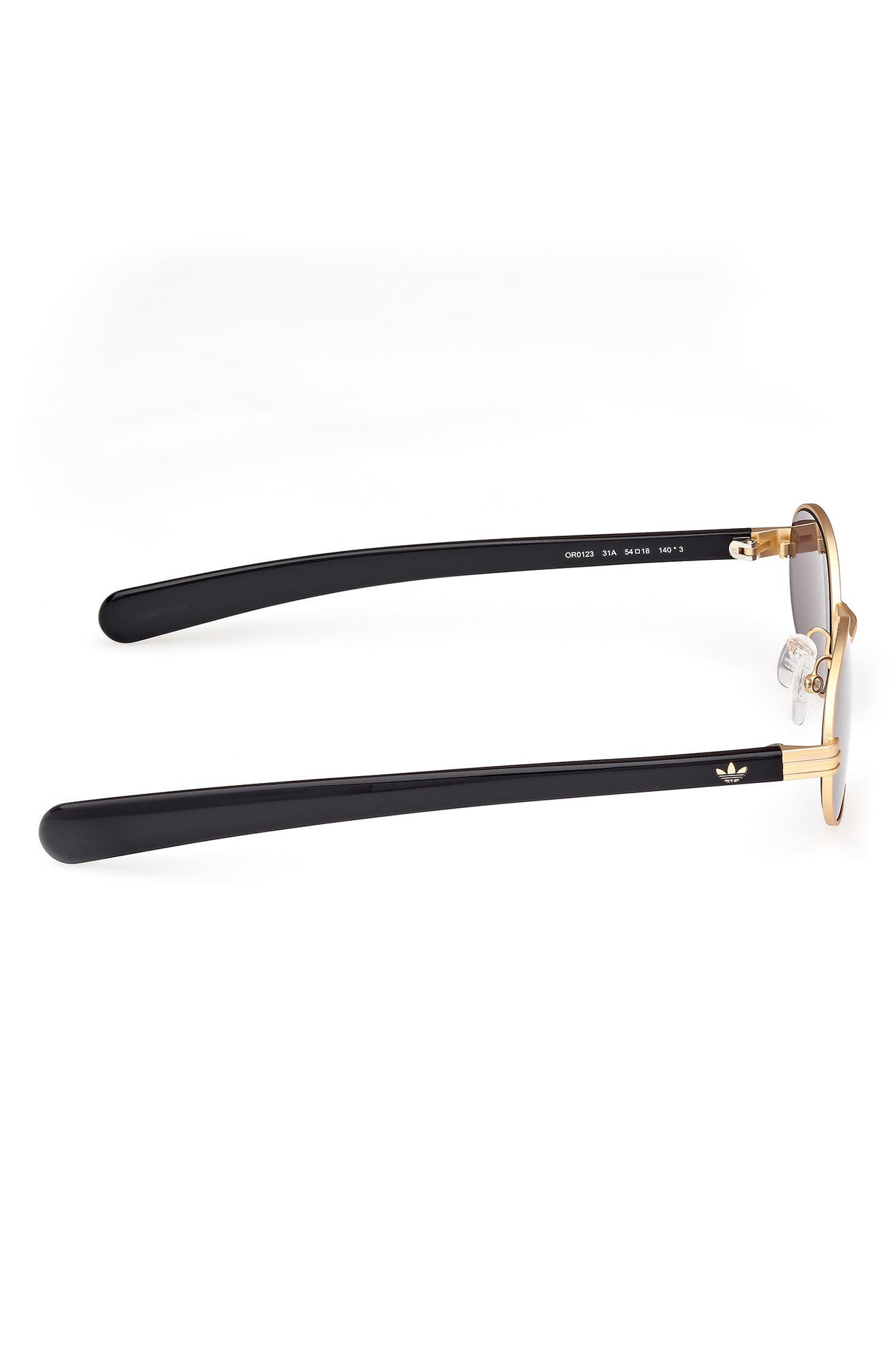 Adidas OR0096 16C Oval Sunglasses - Palladium / Smoke Adidas Originals OR0092 Sunglasses 16C Shiny Palladium/Smoke  main image 2