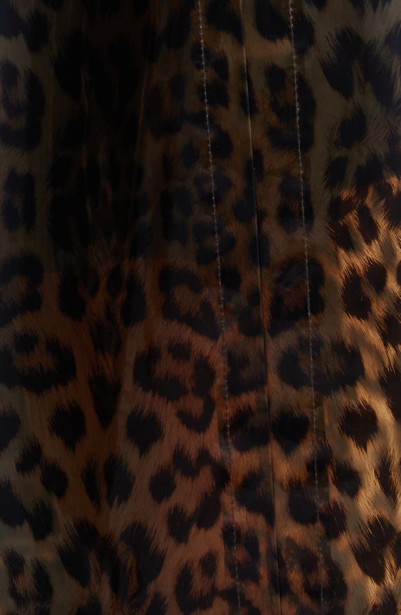 Stand Studio Henriette Leopard Print Raincoat, Alternate, color, 