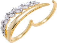 BY ADINA EDEN CZ Clustered Double Statement Ring