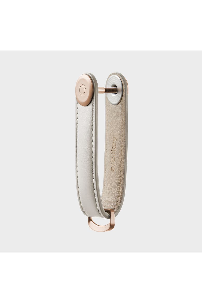 Leather Key Organiser, Alternate, color, Stone
