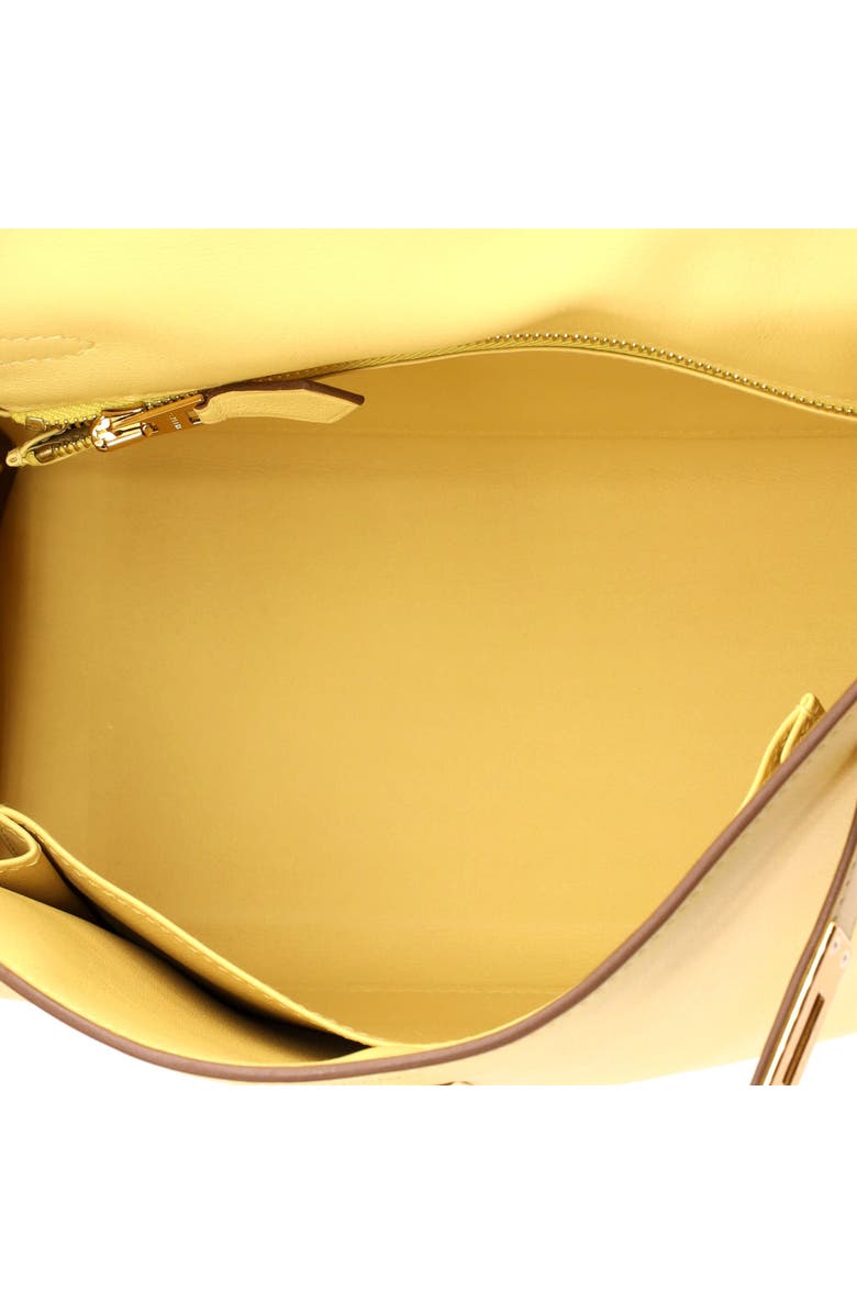 Pre-Owned Hermes Kelly Handbag Yellow Swift with Gold Hardware 25, Alternate, color, Jaune Poussin