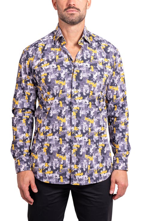 Fibonacci Ascension Contemporary Fit Button-Up Shirt